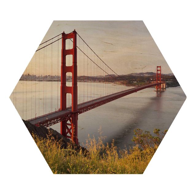 Wanddeko Skylines Golden Gate Bridge in San Francisco