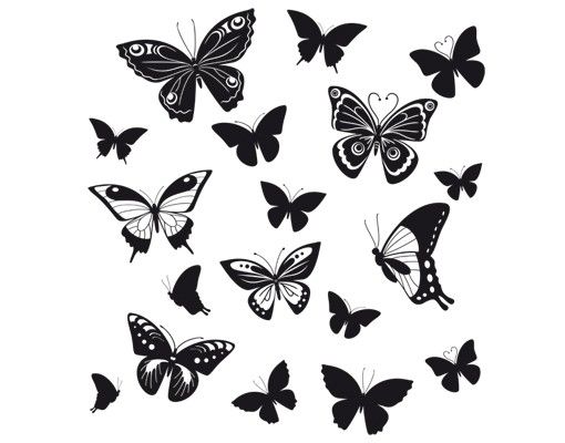 Wanddeko Praxis No.EG38 Schmetterlinge 2