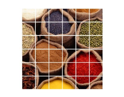 Wanddeko bunt Colourful Spices