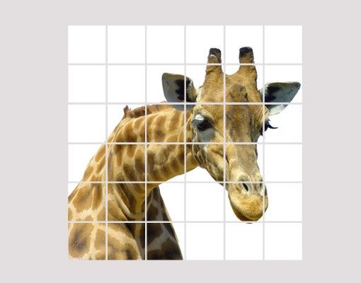 Wanddeko Büro Neugierige Giraffe