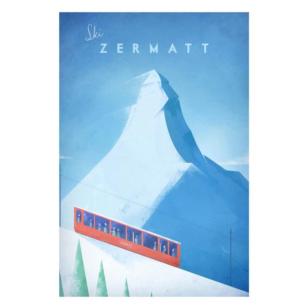 Wanddeko Flur Reiseposter - Zermatt