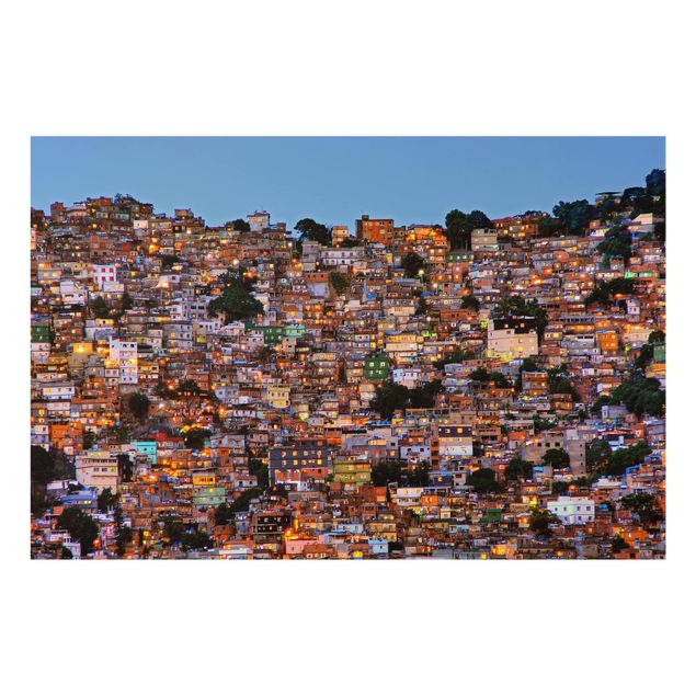 Wanddeko Erde Rio de Janeiro Favela Sonnenuntergang
