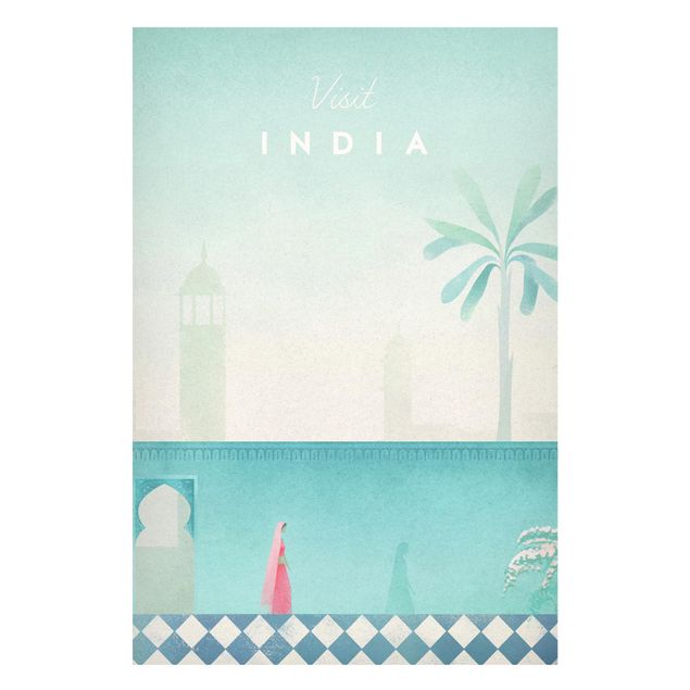 Wanddeko Architektur Reiseposter - Indien