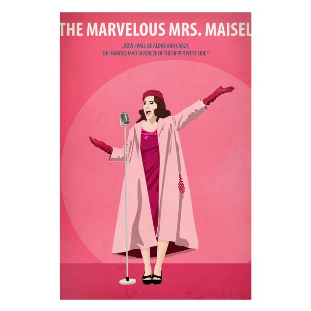 Wanddeko Esszimmer Filmposter The marvelous Mrs Maisel