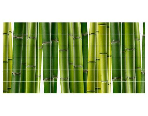 Wanddeko Botanik Bambuspflanzen