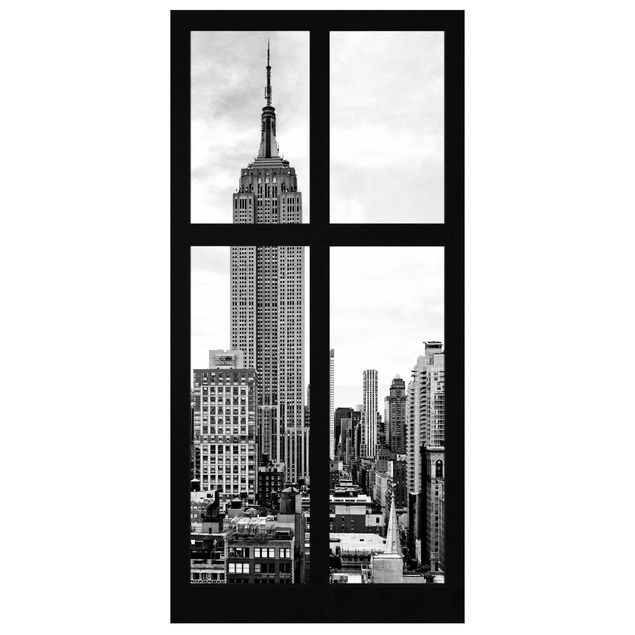 Wanddeko Büro Fenster New York Empire State Building