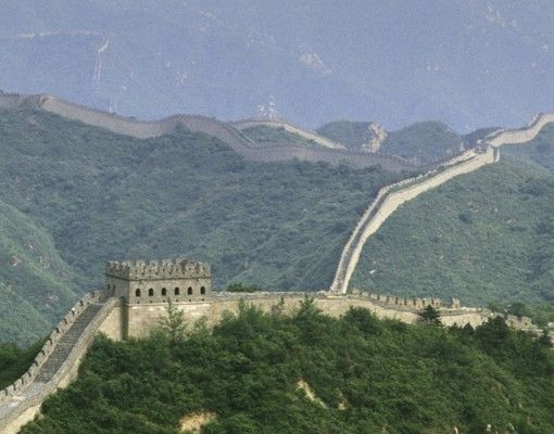 Wohndeko Landschaft Die chinesische Mauer im Grünen
