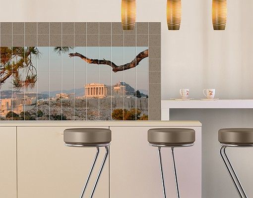 Wanddeko Küche Akropolis