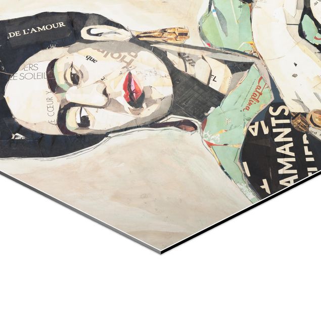 Wanddeko über Bett Frida Kahlo - Collage No.4