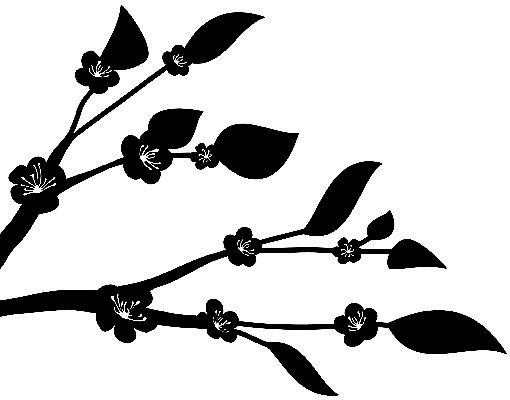 Wanddeko Flur No.RS63 Blütenast