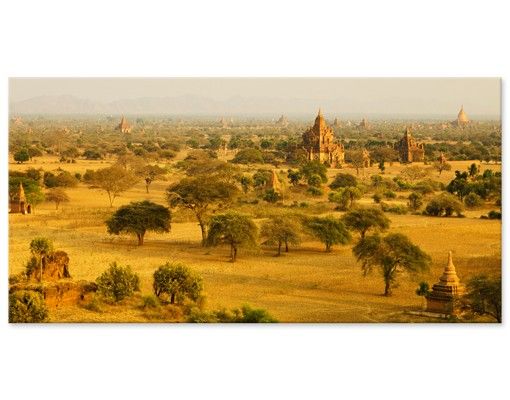 Wanddeko gelb Bagan in Myanmar