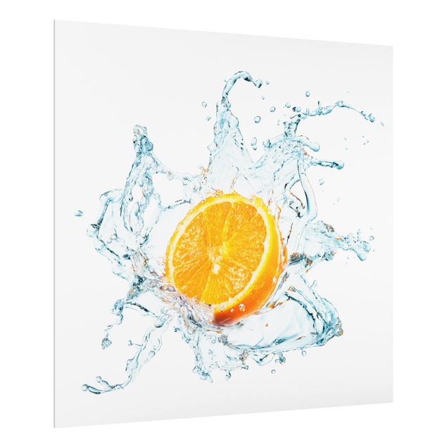 Wanddeko Digital Art Frische Orange