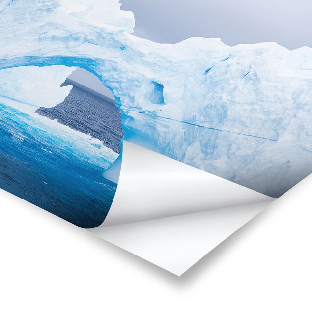 Wanddeko über Sofa Antarktischer Eisberg