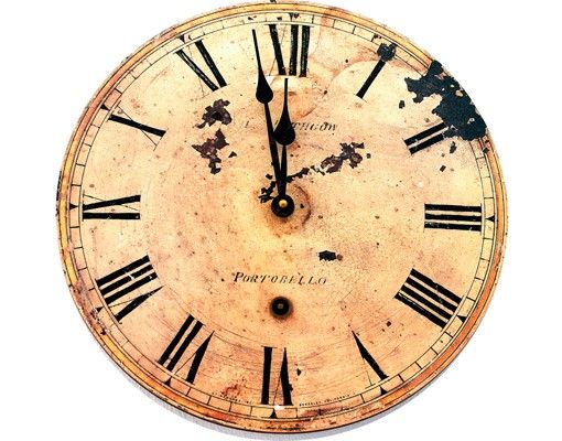 Wanddeko Flur No.496 Römische Uhr