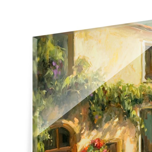 Wanddeko Malerei Italienische Landschaft - Zypresse