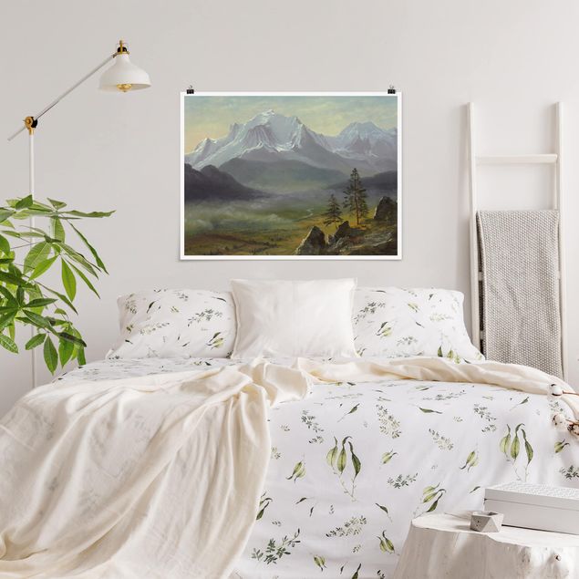 Wanddeko Esszimmer Albert Bierstadt - Mont Blanc