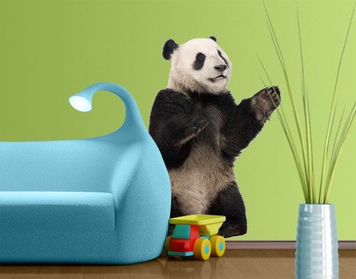Kinderzimmer Deko No.509 Sitzender Panda