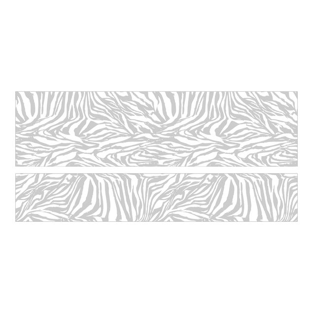 Klebefolien Zebra Design hellgrau Streifenmuster