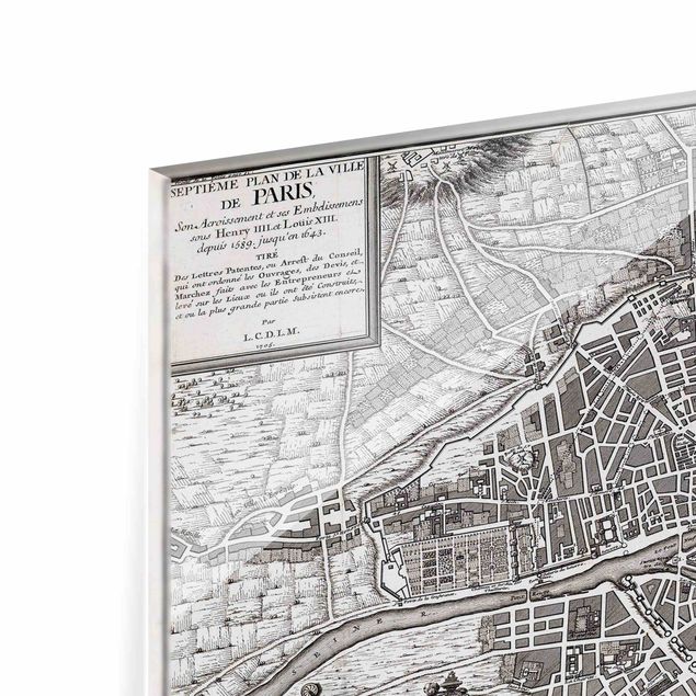 Andrea Haase Bilder Vintage Stadtplan Paris um 1600