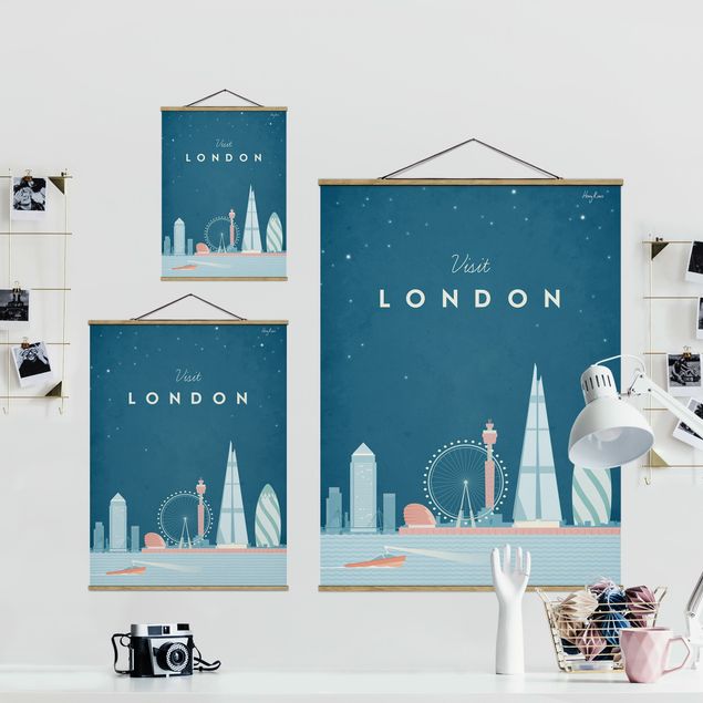 Wanddeko Esszimmer Reiseposter - London