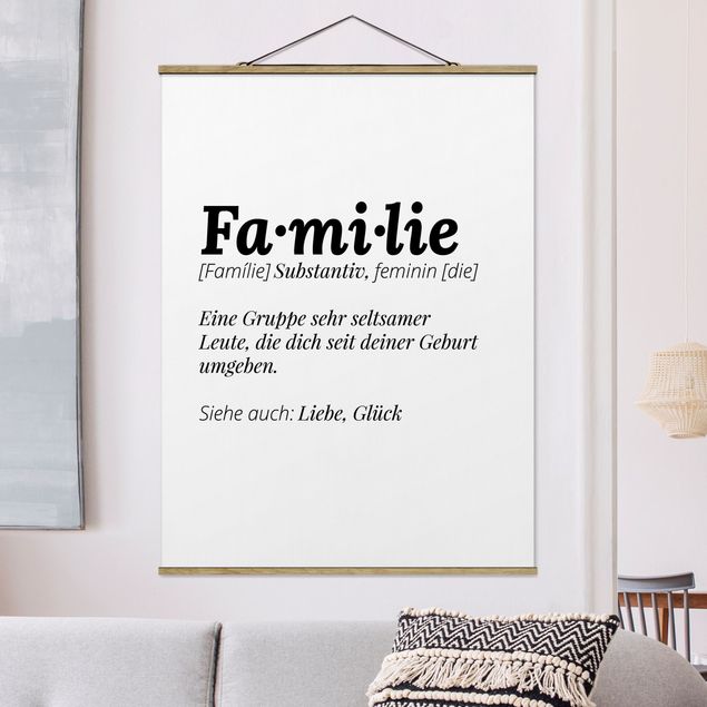 Wanddeko Wohnzimmer Die Definition von Familie