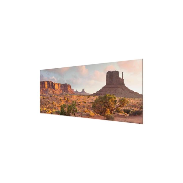 Glasbild Berg Monument Valley Navajo Tribal Park Arizona