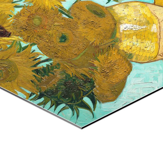 Wanddeko Esszimmer Vincent van Gogh - Vase mit Sonnenblumen