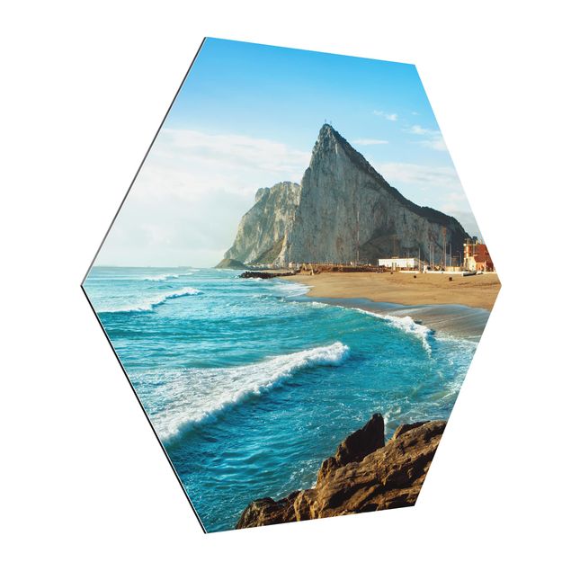 Wanddeko Esszimmer Gibraltar am Meer