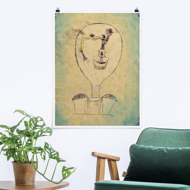 Wanddeko Schlafzimmer Paul Klee - Die Knospe