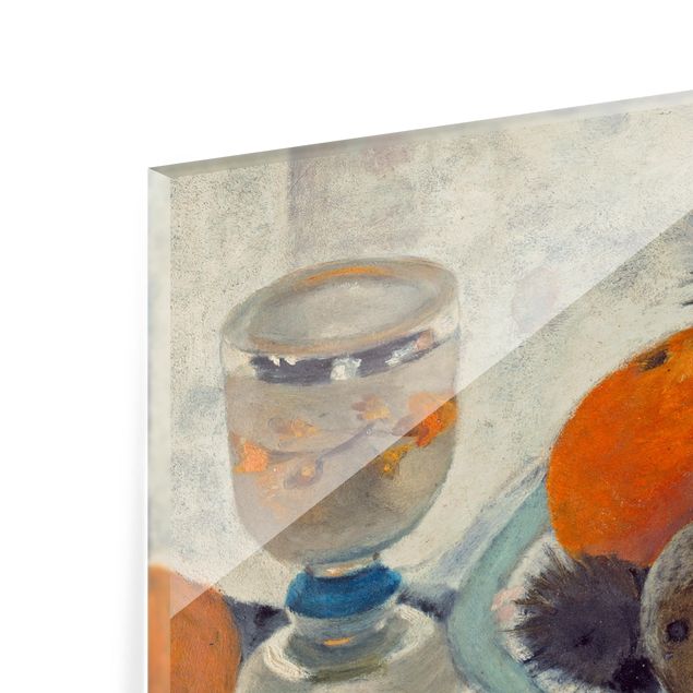 Glasrückwand Küche Blumen Paula Modersohn-Becker - Stillleben mit Mattglasbecher