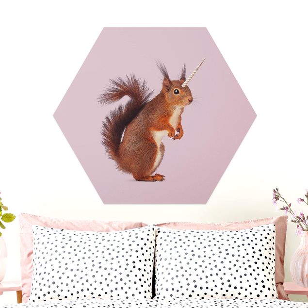 Wanddeko Schlafzimmer Einhörnchen