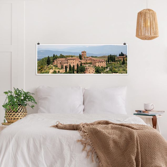 Wanddeko Schlafzimmer Charming Tuscany