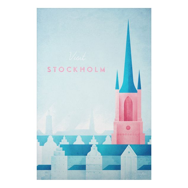 Wohndeko Architektur Reiseposter - Stockholm
