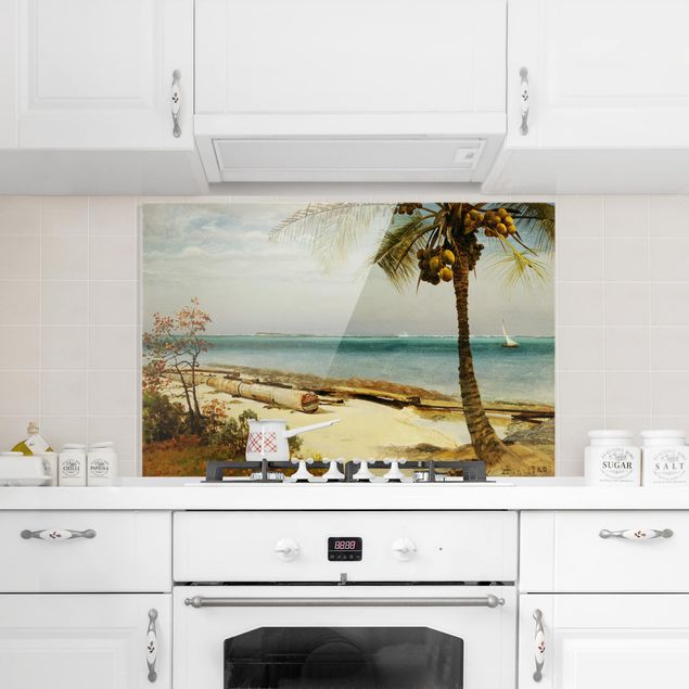 Küche Dekoration Albert Bierstadt - Küste in den Tropen