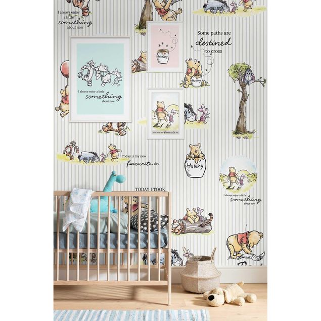 Kinderzimmer Deko Winnie Pooh - Stripes
