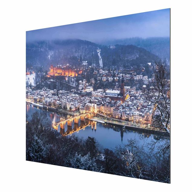 Wanddeko Schlafzimmer Winterliches Heidelberg