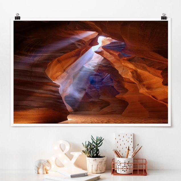 Wohndeko 3D Lichtspiel im Antelope Canyon