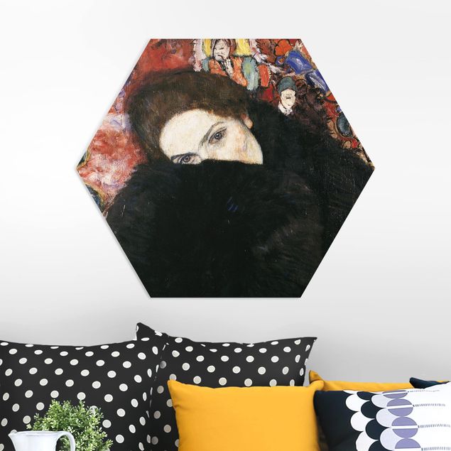 Bilder Art Deco Gustav Klimt - Dame mit Muff
