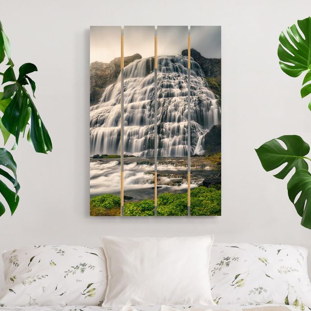 Wanddeko Schlafzimmer Dynjandi Wasserfall