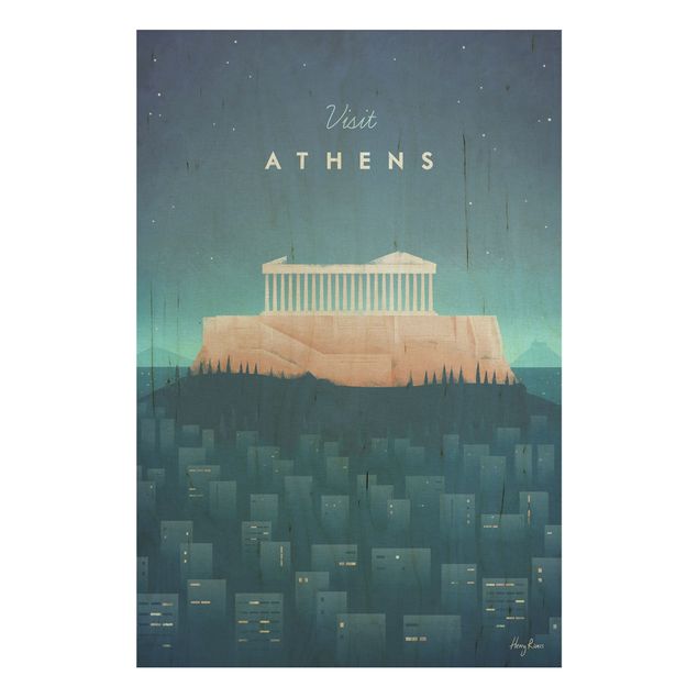 Wanddeko Architektur Reiseposter - Athen