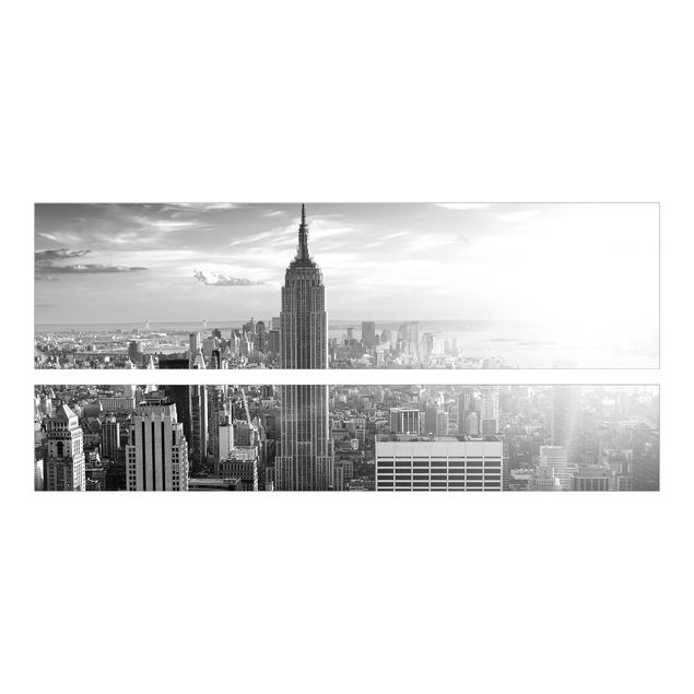 selbstklebende Folie schwarz No.34 Manhattan Skyline Panorama