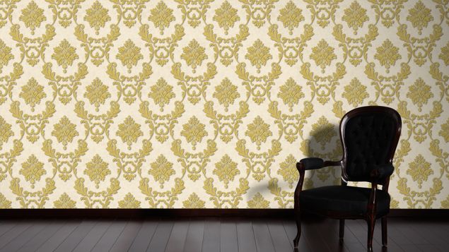 Wanddeko Flur Architects Paper Luxury wallpaper in Creme Metallic - 324223