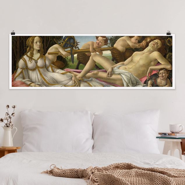 Wanddeko Schlafzimmer Sandro Botticelli - Venus und Mars