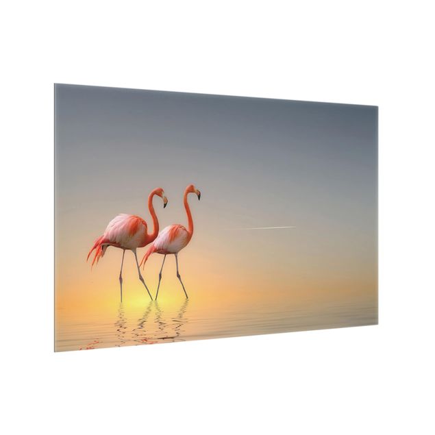Wohndeko Fotografie Flamingo Love