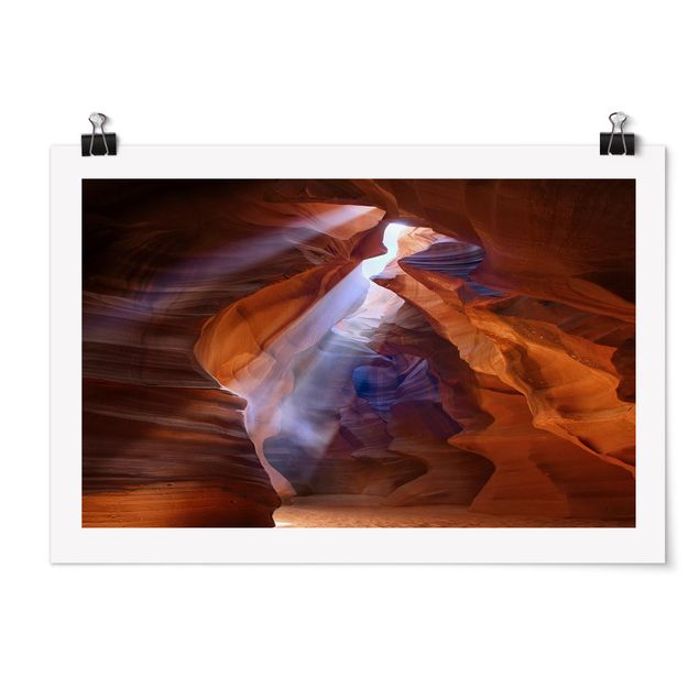 Wanddeko Esszimmer Lichtspiel im Antelope Canyon