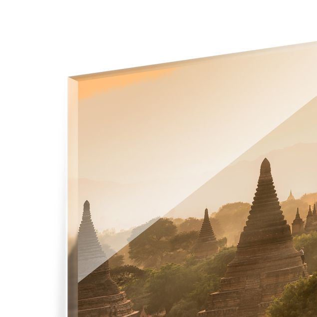 Deko Sonnenuntergang Sonnenuntergang über Bagan