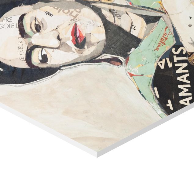Wanddeko über Bett Frida Kahlo - Collage No.4