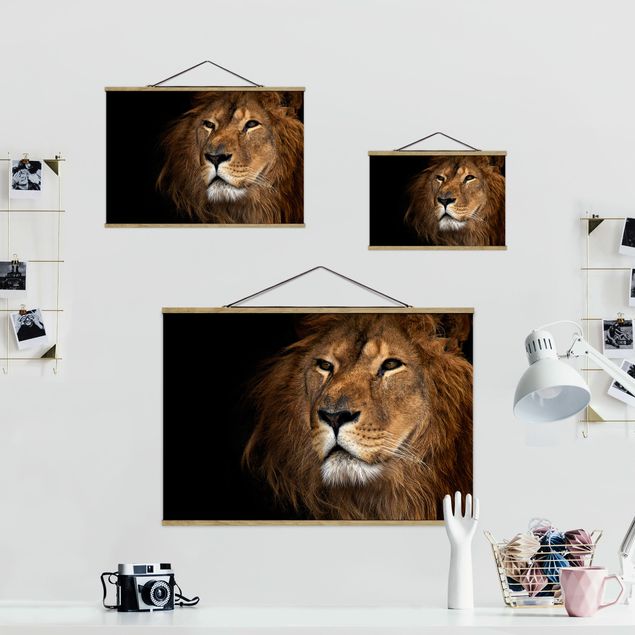 Wanddeko Büro Löwenblick
