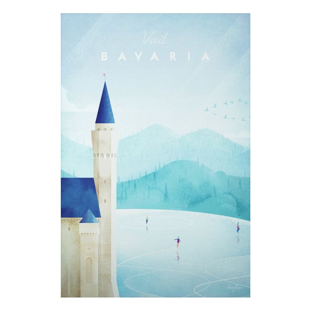 Wohndeko Architektur Reiseposter - Bavaria