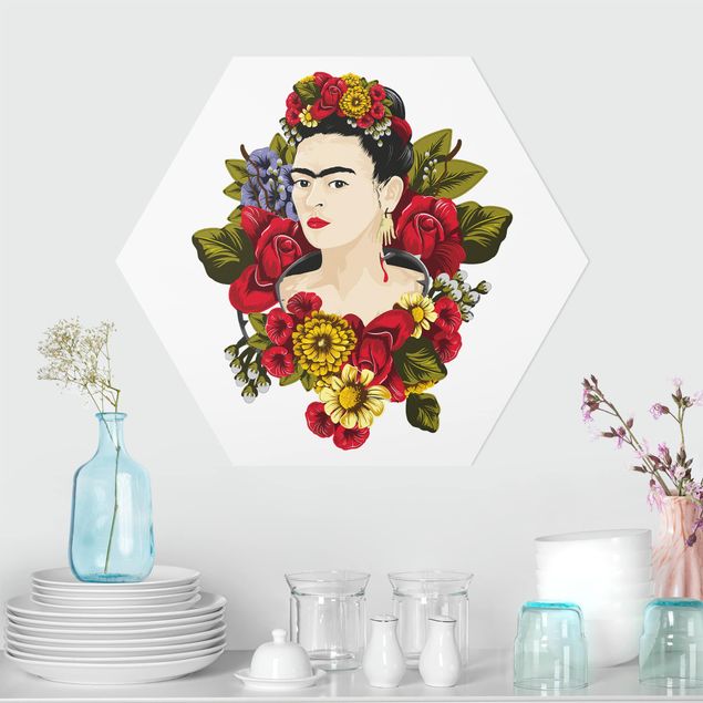 Wanddeko Schlafzimmer Frida Kahlo - Rosen